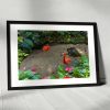 Flamingos and flower digital wall art main picture